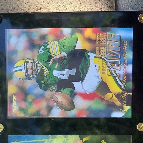 BRETT FAVRE 3 Card Plaque Green Bay Packers - Picture 5 of 5